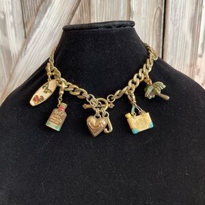 Juicy Couture Choker Chunky Necklace with 5 charms